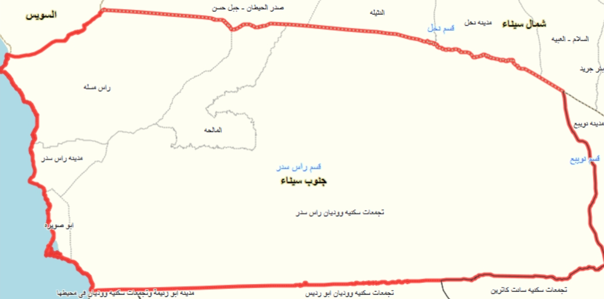خريطة راس سدر Ras sidr map